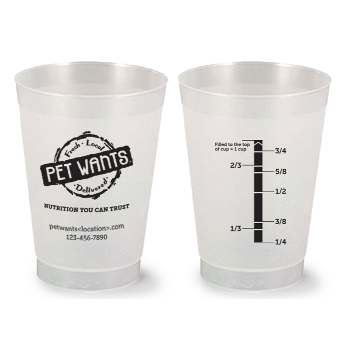 Pet Wants 8oz Measuring Cup - Pet Wants Newton - Fresh Local Pet Food