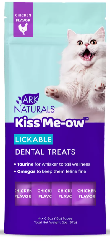Ark Naturals Kiss Me-ow Lickable Cat Dental Treats - 4 Count