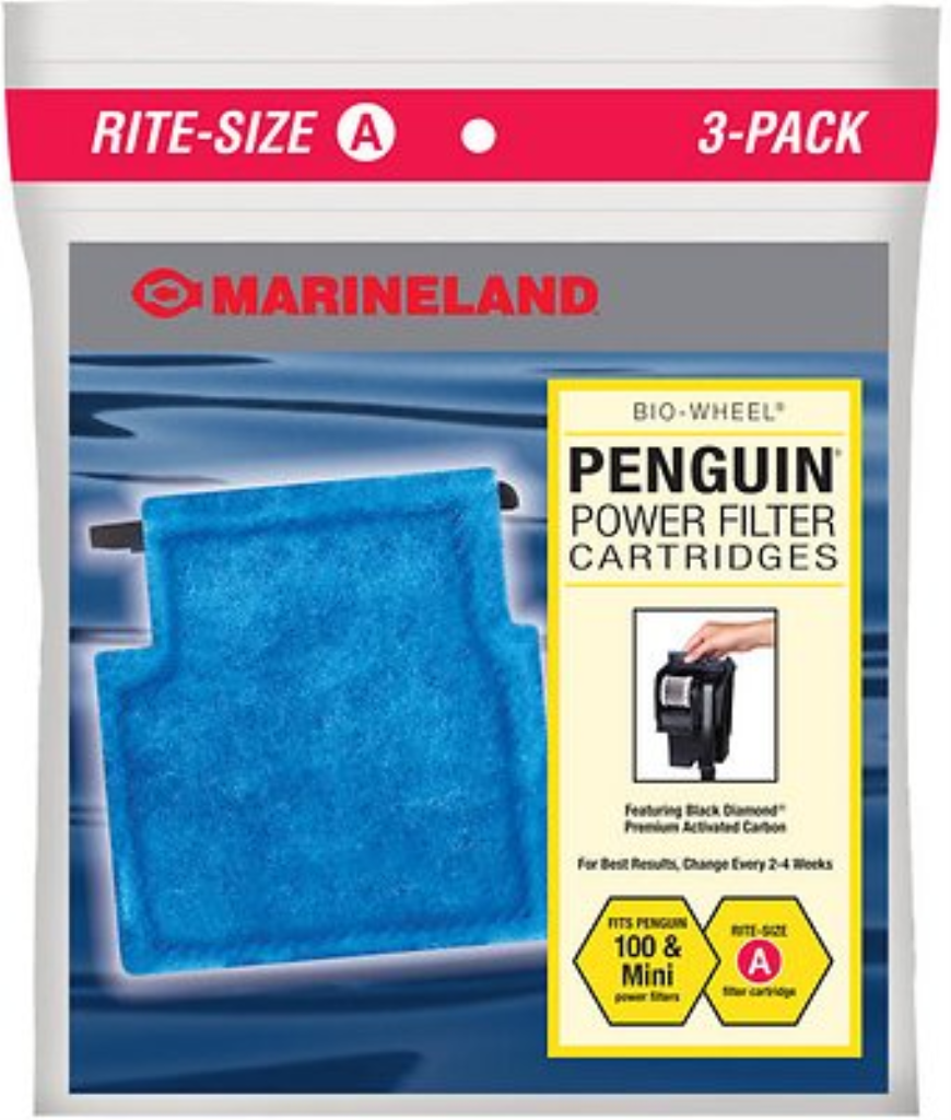 Marineland Bio-Wheel Penguin Rite-Size A Filter Cartridge, 3 count