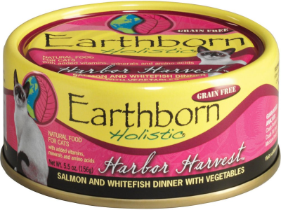 Earthborn Holistic Harbor Harvest Grain-Free Natural Canned Cat & Kitten Food, 5.5-oz
