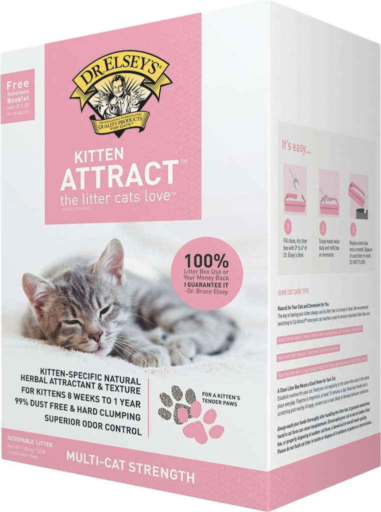 Dr. Elsey's Precious Cat Kitten Attract Training Cat Litter, 20-lb box