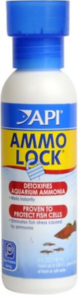 API Ammo-Lock Freshwater & Saltwater Aquarium Ammonia Detoxifier, 4-oz bottle