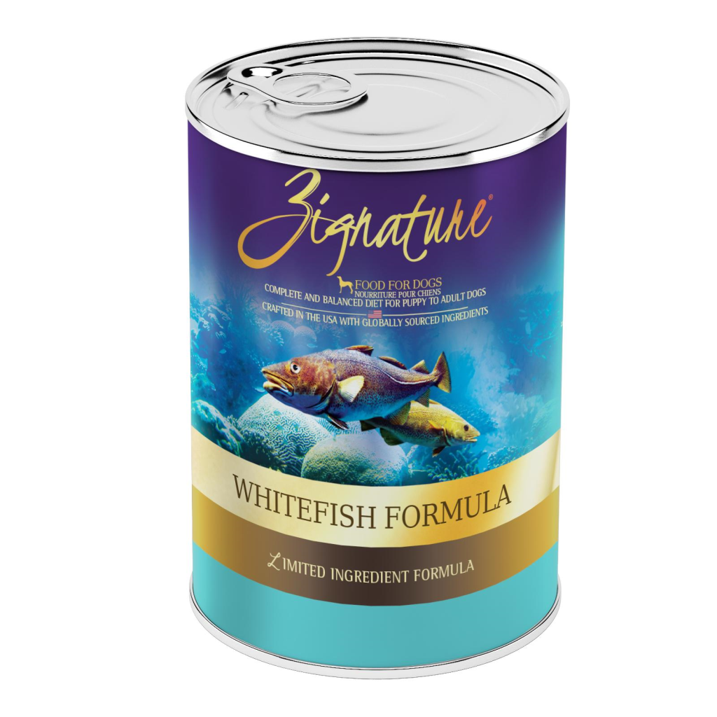 Zignature Whitefish Limited Ingredient Formula Grain-Free Wet Dog Food Can, 13-oz