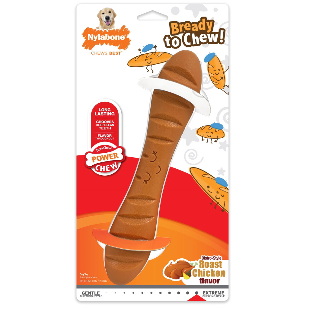 Nylabone Power Chew Baguette Dog Toy, Large