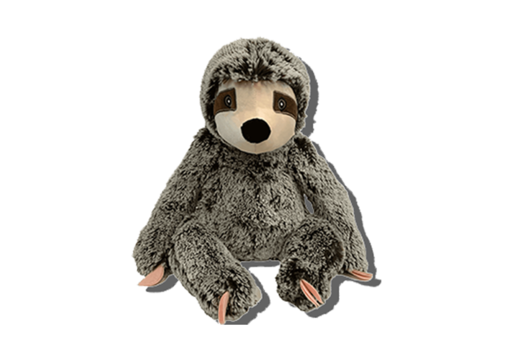 MultiPet Jumbo Sloth Plush Dog Toy, 14-in