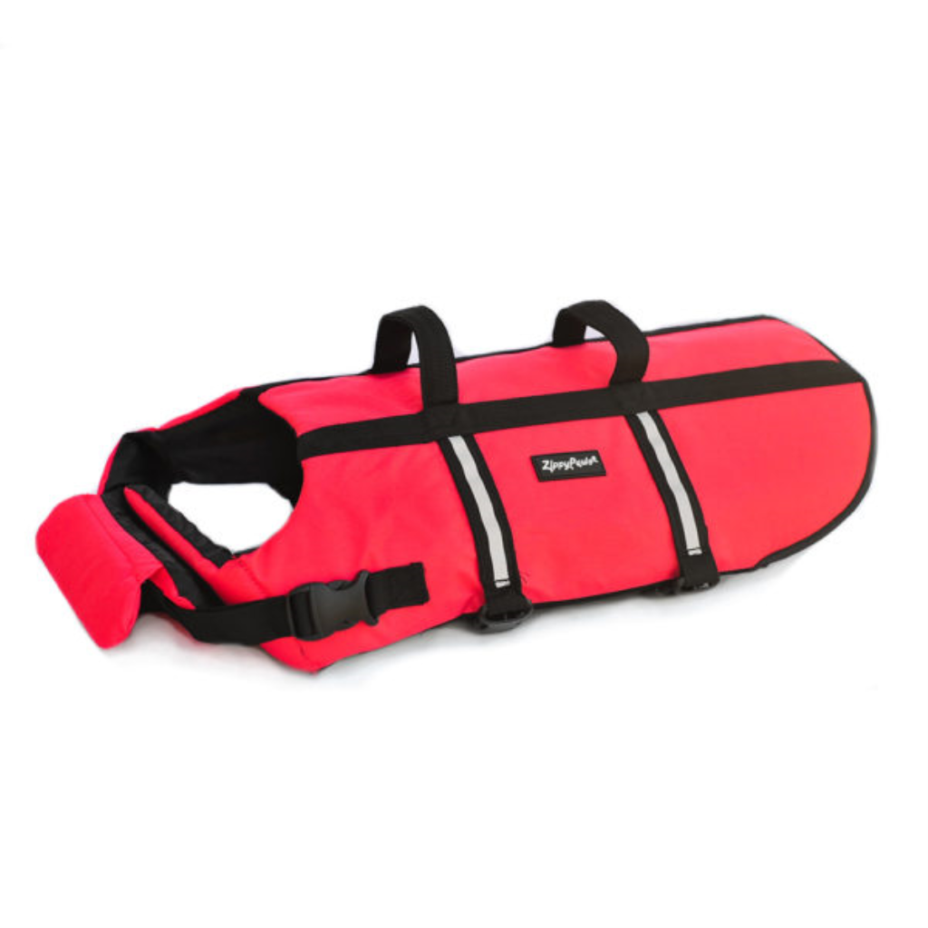 ZippyPaws Dog Life Jacket, Red, XX-Small