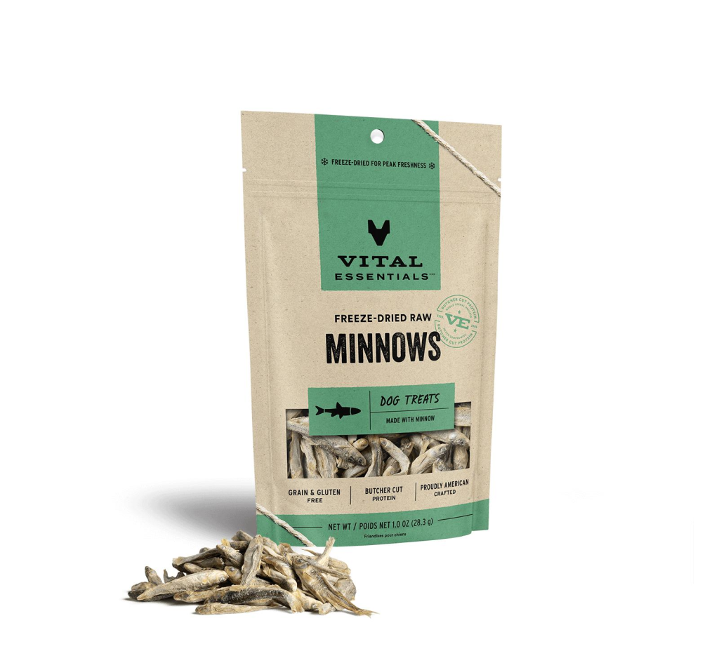 Vital Essentials Minnows Freeze-Dried Raw Dog Treats, 1-oz