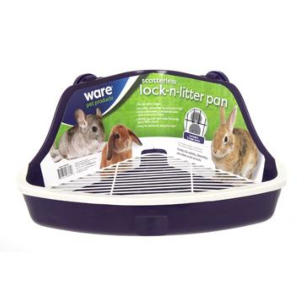 Ware Scatterless Lock-N-Litter Small Animal Pan, Medium