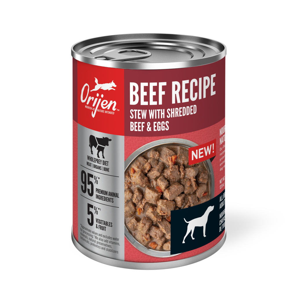 ORIJEN Beef Stew with Shredded Beef & Eggs Wet Dog Food, 12.8-oz
