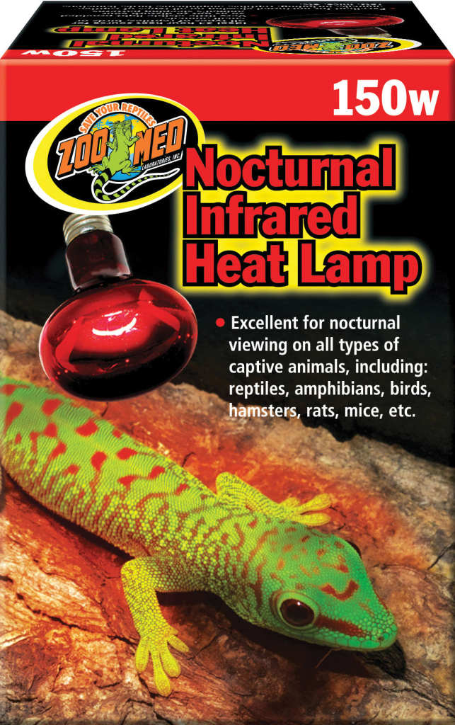 Zoo Med Nocturnal Infrared Reptile Heat Lamp, 150-watt
