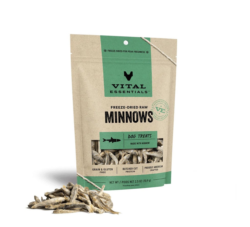 Vital Essentials Minnows Freeze-Dried Raw Dog Treats, 2.5-oz