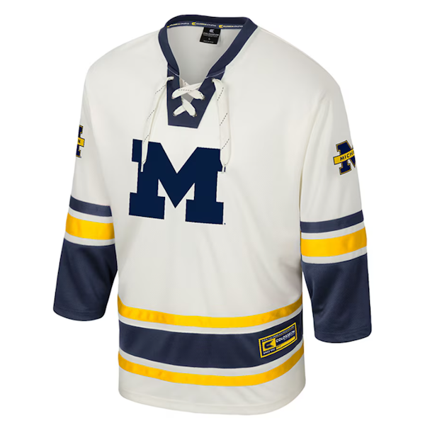 Michigan Wolverines Puck Proud Hockey Jersey