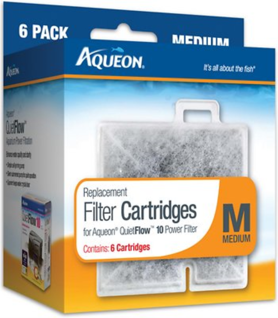 Aqueon Medium Filter Cartridge Replacement, 6-count