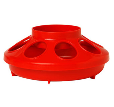 FEEDER CHICK JAR BASE QUART RED 806 