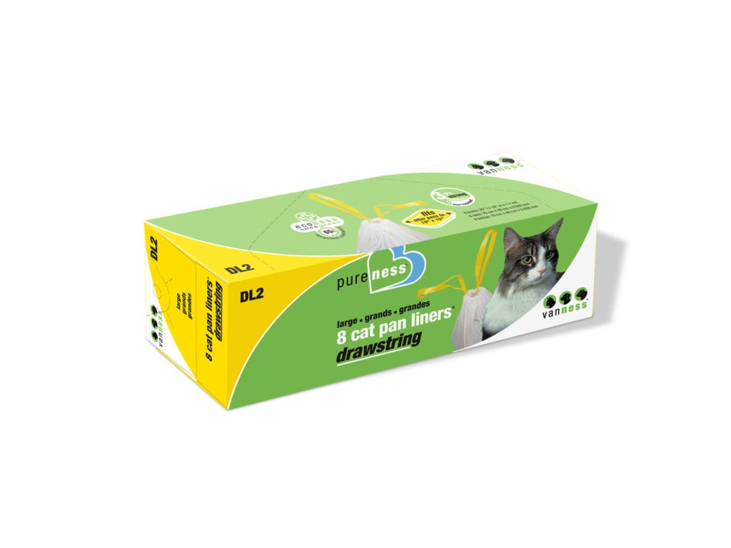Van Ness Cat Litter Pan Drawstring Liners, Large, 8-pack