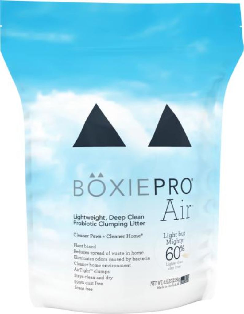 Boxiecat BoxiePro Air Lightweight Deep Clean Probiotic Clumping Cat Litter, 6.5-lb