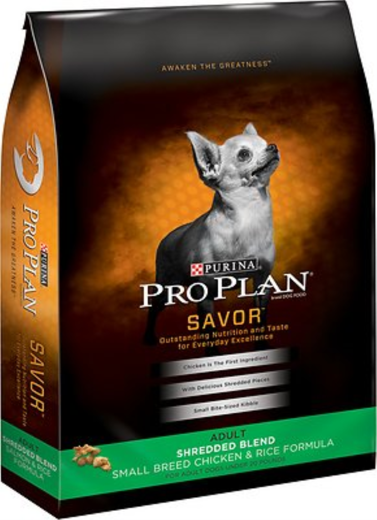 Purina Pro Plan Savor Adult Shredded Blend Small Breed Chicken & Rice Formula Dry Dog Food, 18-lb