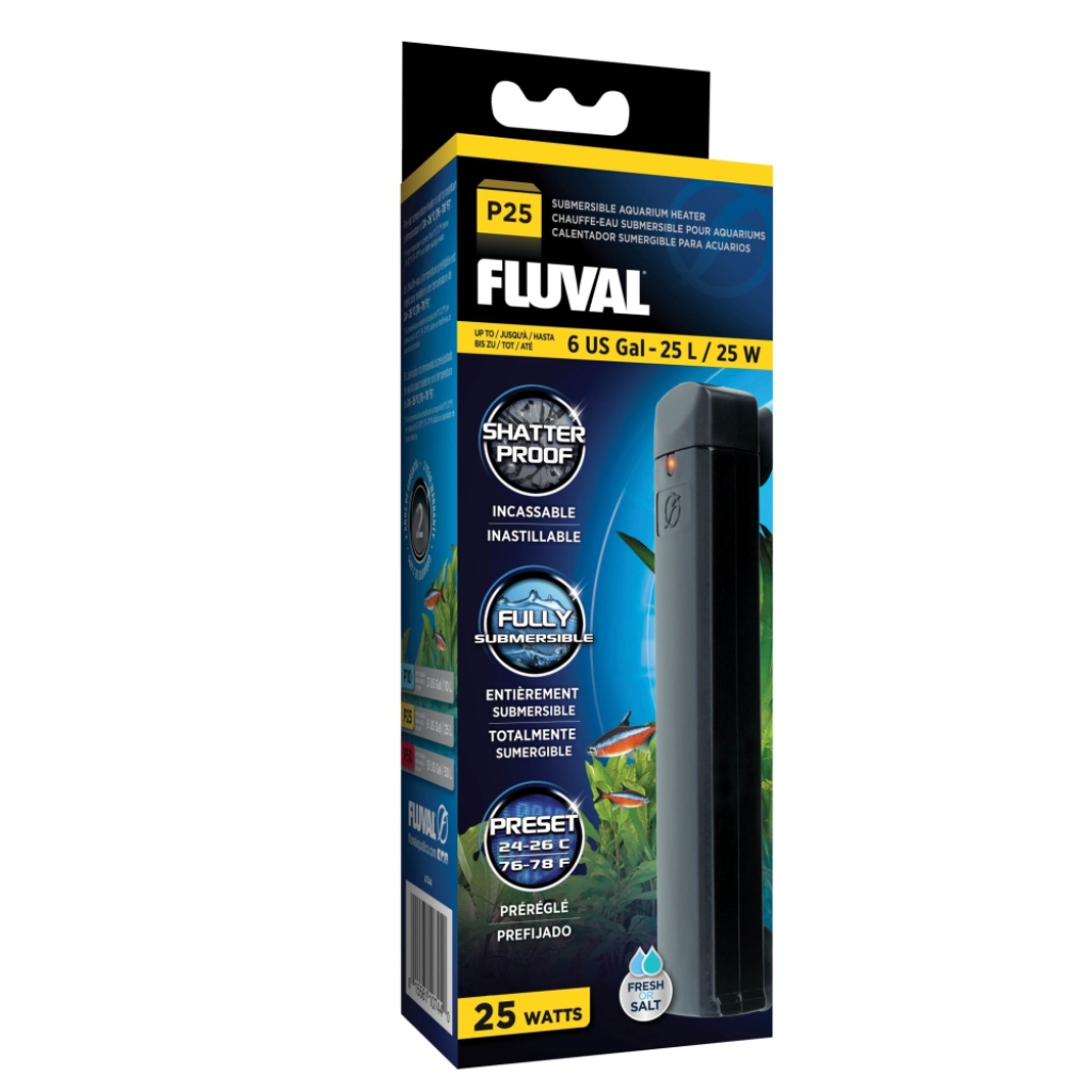 Fluval P25 Pre-Set Heater, 25 Watt