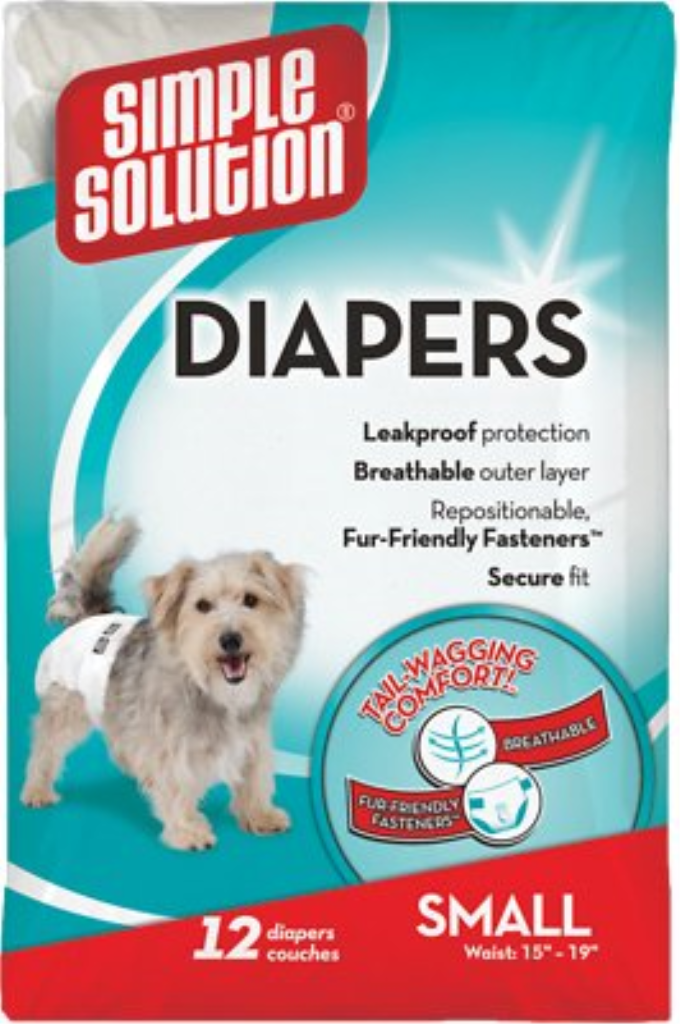 Simple Solution 12 Disposable Diapers, Small