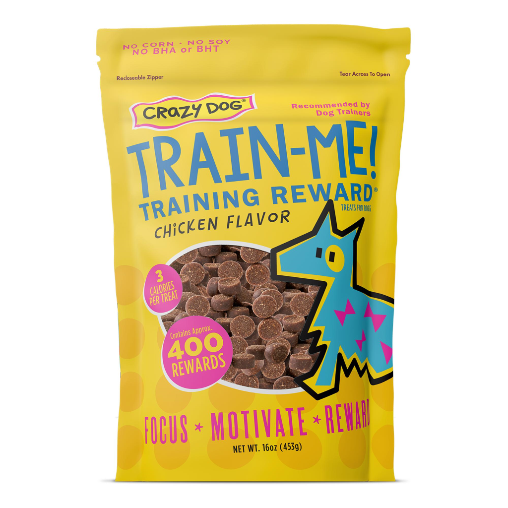 Crazy Dog Train-Me! Chicken Flavor Dog Treats, 1-lb
