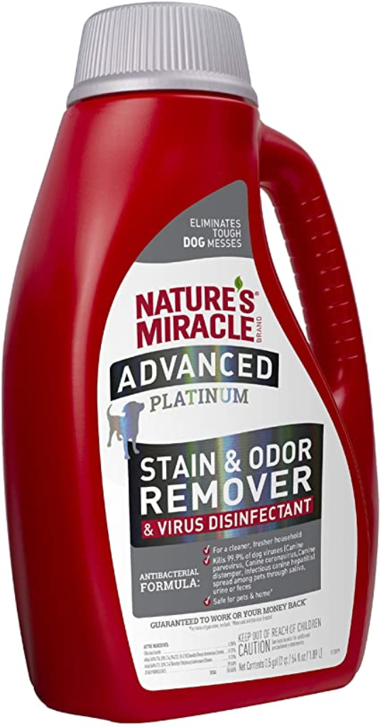 Nature's Miracle Advanced Platinum Dog Stain & Odor Eliminator Spray, 64-oz