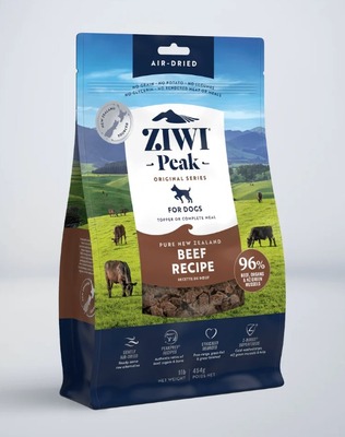 Ziwi Peak Dog Pure New Zealand Air Dried Beef Recipe 16 oz - Pet