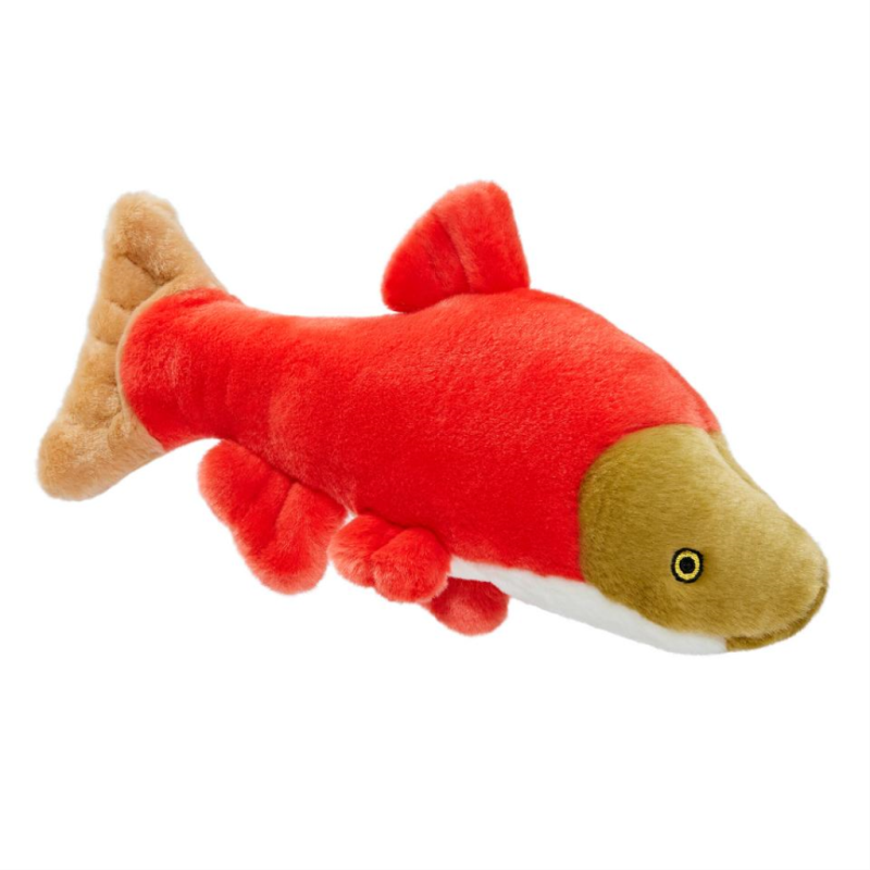 Fluff & Tuff Cedar Salmon Dog Toy, Large