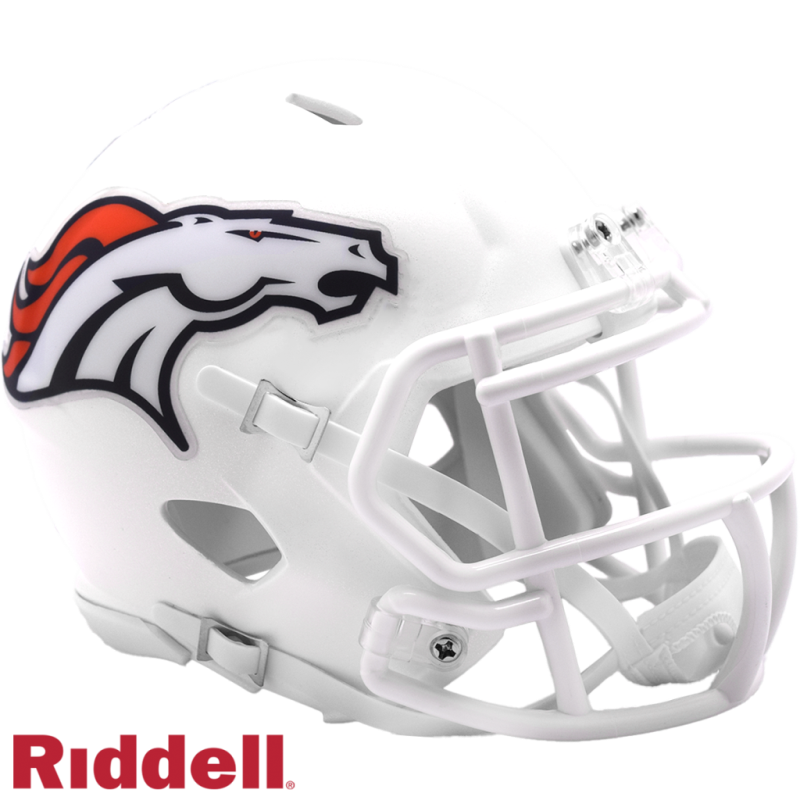 Denver Broncos Snowcapped On Field Alternate 2023 Speed Mini Helmet