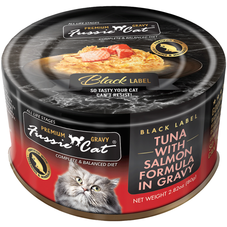 Fussie Cat Premium Tuna with Salmon in Gravy 2.82 oz