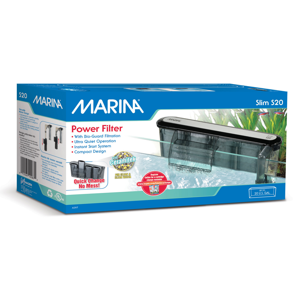 Marina Slim Filter S20 for Aquariums up to 76L (20 US Gal)