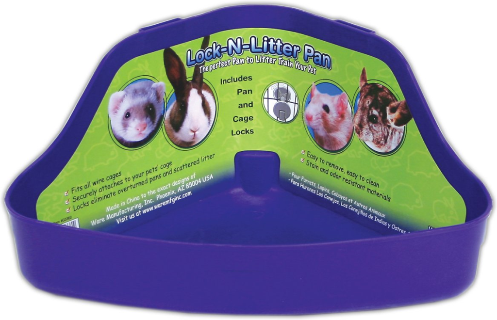 Ware Lock-N-Litter Small Animal Litter Pan, Color Varies, Jumbo