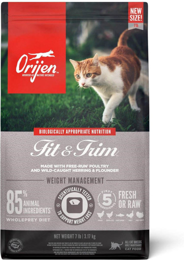 ORIJEN Fit & Trim Dry Cat Food, 7-lb