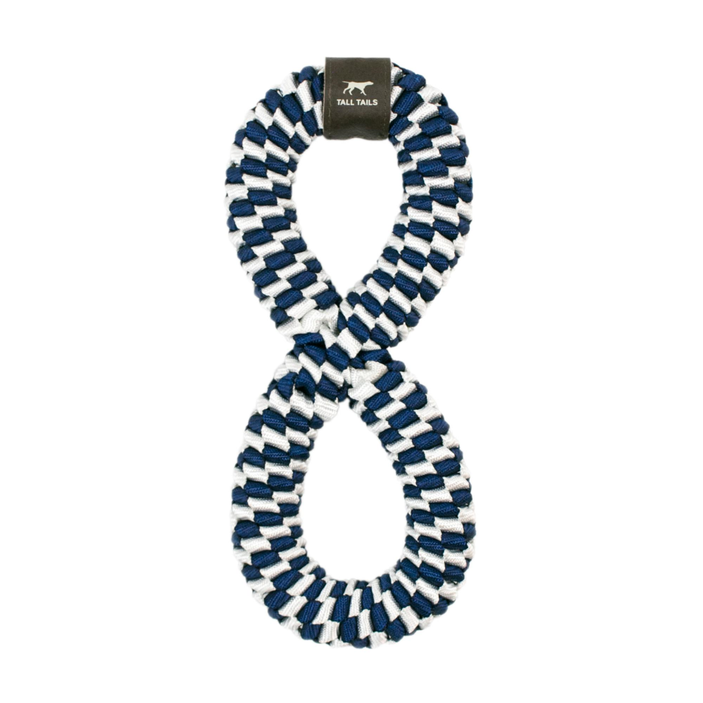 Tall Tails Braided Infinity Tug Dog Toy, Navy, 11-in.