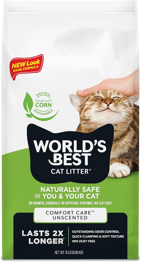World's Best Cat Litter Unscented Clumping Cat Litter 28lb