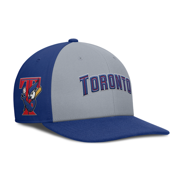 Toronto Blue Jays Nike Cooperstown Collection Square Bill Pro Snapback Hat - Grey/Royal