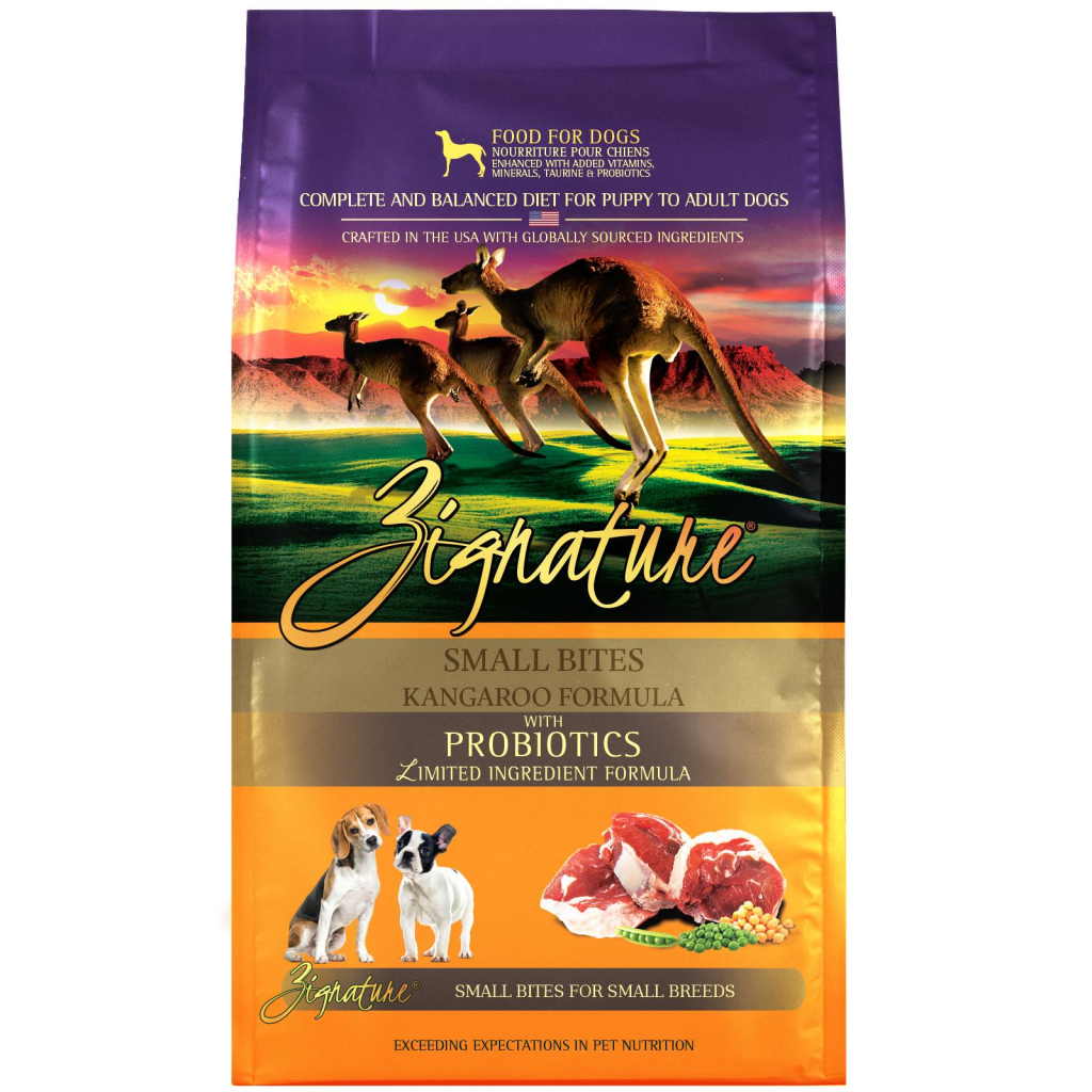 Zignature Small Bites Kangaroo Formula Dry Dog Food, 12.5-lb