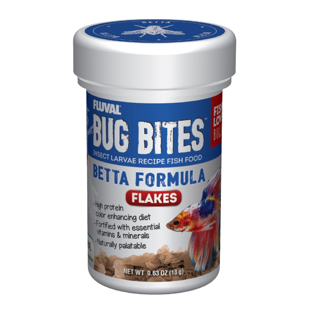Fluval Bug Bites Betta Flakes Fish Food, 0.63-oz