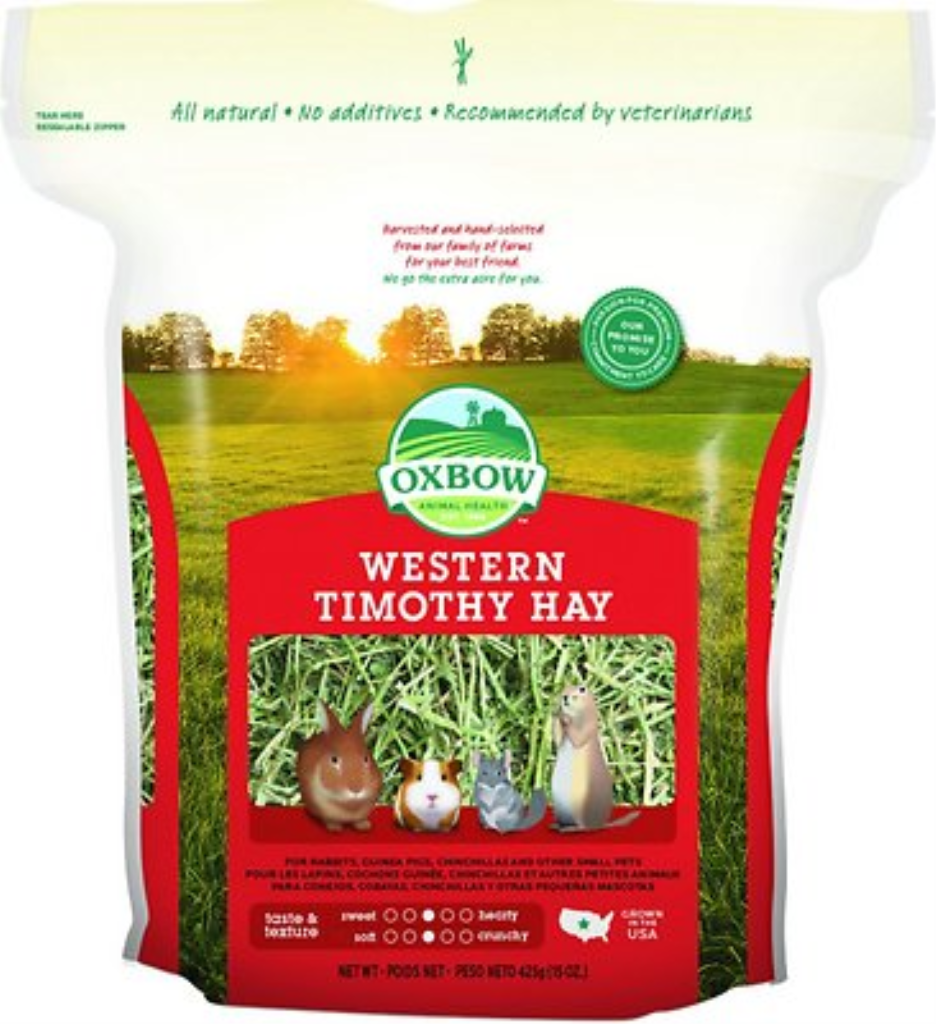 Oxbow Western Timothy Hay Small Animal Food, 15-oz