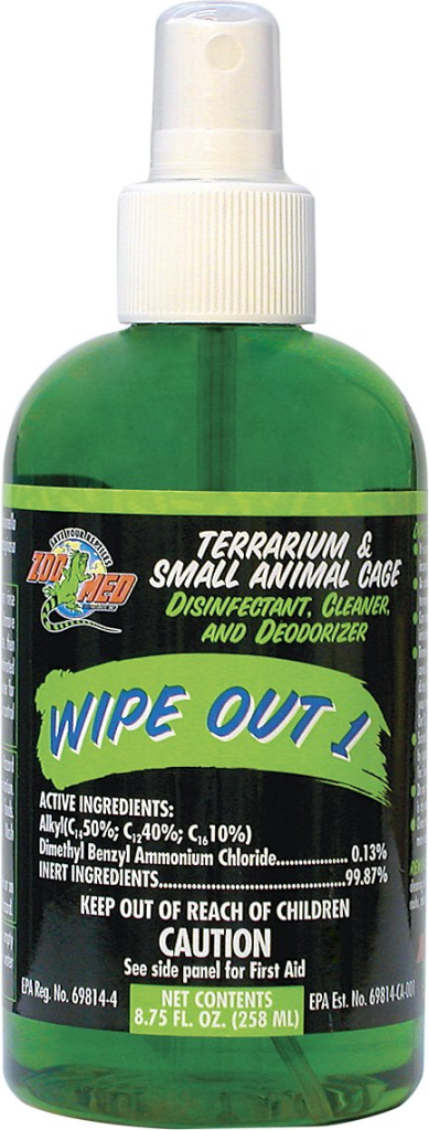 Zoo Med Wipe Out Terrarium & Small Animal Cage Cleaner, 8.75-oz bottle