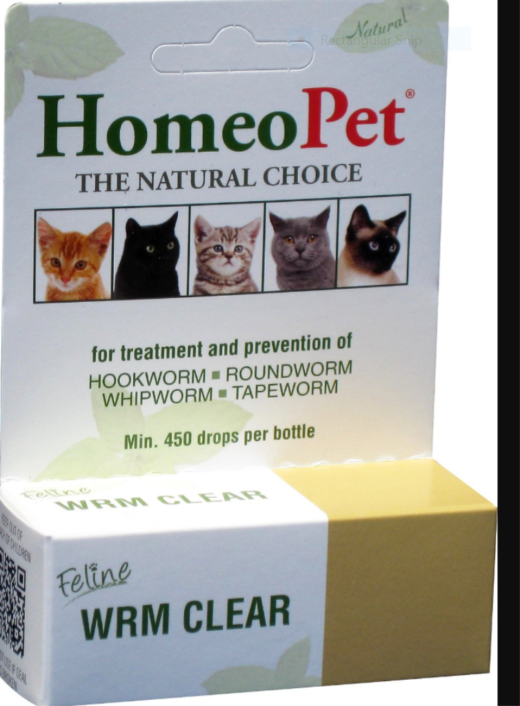 HomeoPet Feline WRM Clear Cat Supplement, 450 drops