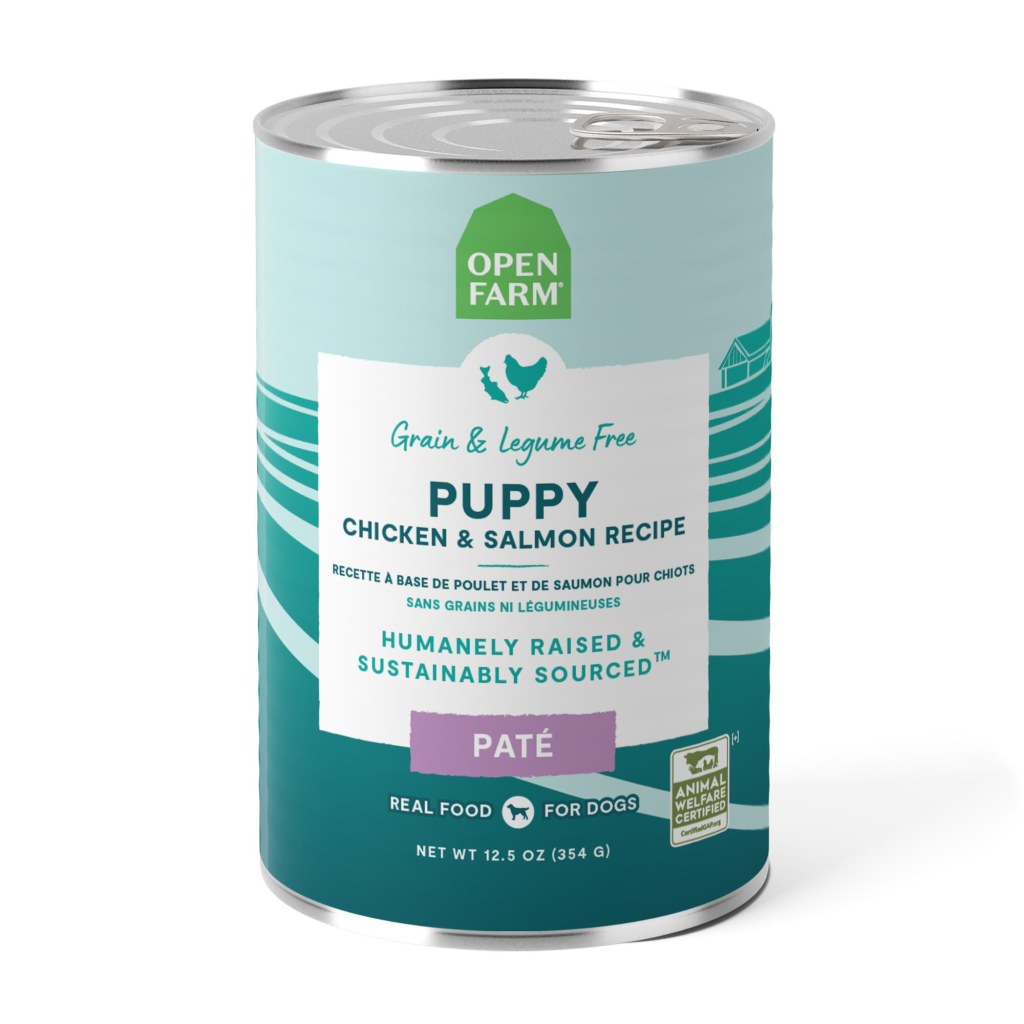 Open Farm Puppy Chicken & Salmon Grain-Free Wet Dog Food Can, 12.5-oz