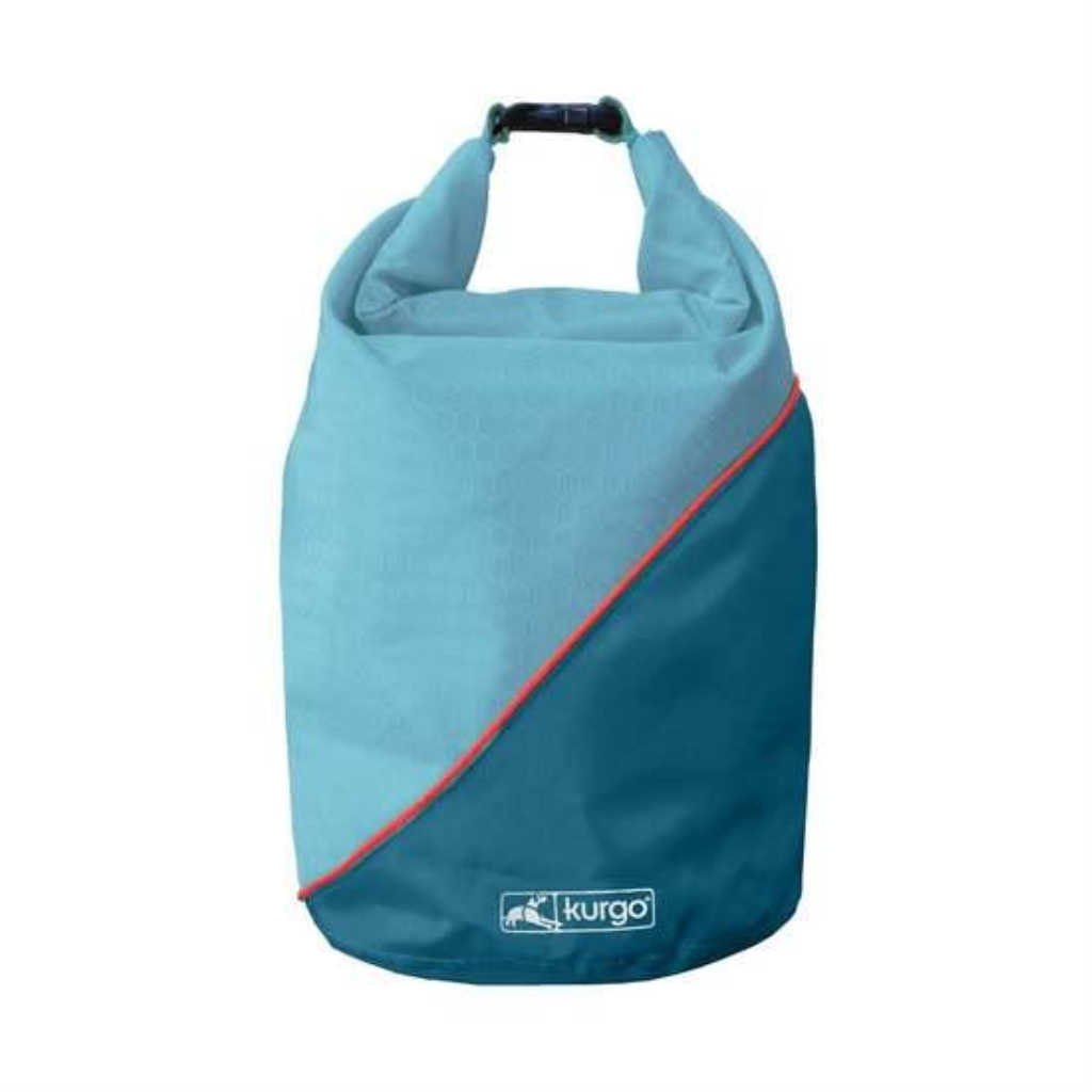 Kurgo Kibble Carrier Travel Dog Food Container, Coastal Blue