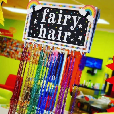 Hair Tinsel Crimped (3 strands)