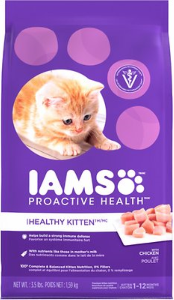 Iams ProActive Health Kitten Dry Cat Food, 3.5-lb