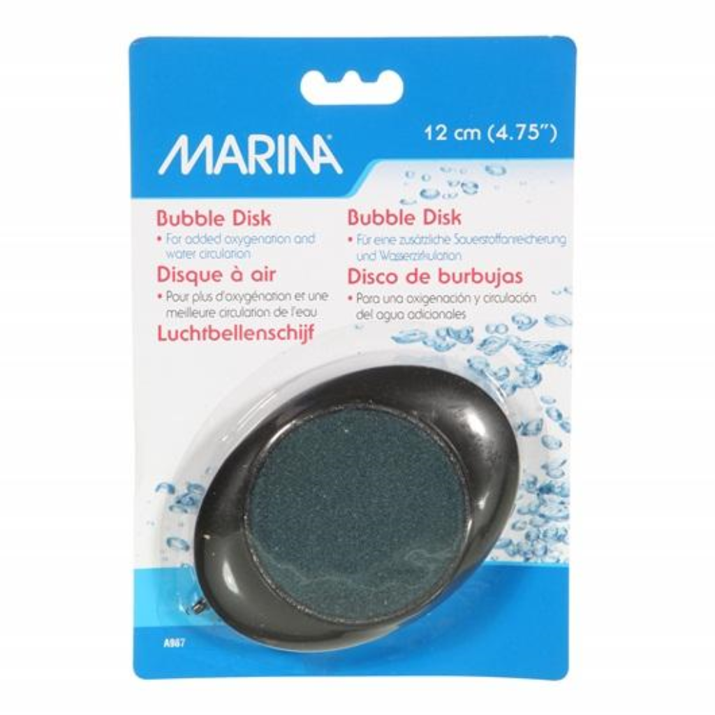 Marina Deluxe Bubble Disk Air Stone for Aquariums, 4.75-in