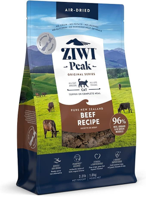 ZIWI Peak Beef Recipe Air-Dried Cat Food, 2.2-lb|1-kg (Size: 2.2