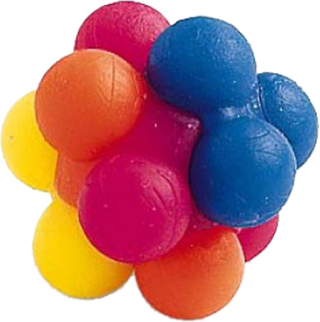 Ethical Pet Atomic Rubber Bouncing Ball Cat Toy, 2-pack