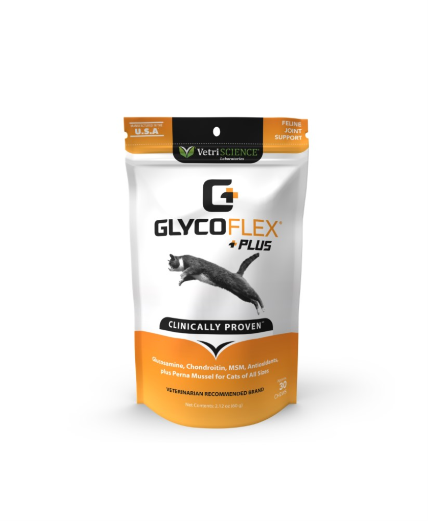 VetriScience GlycoFlex Plus Joint Support Bite-Sized Cat Chews, 30 chews