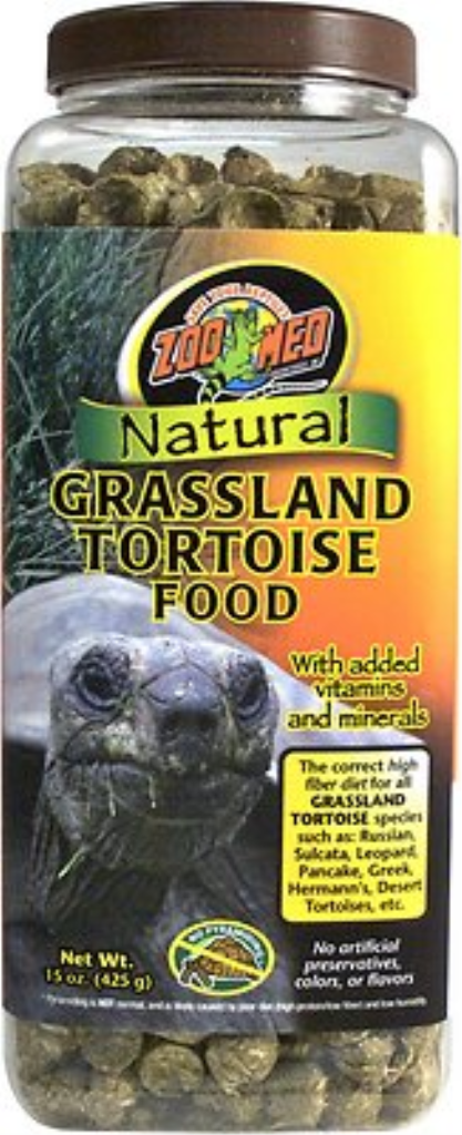 Zoo Med Natural Grassland Tortoise Food, 15-oz jar