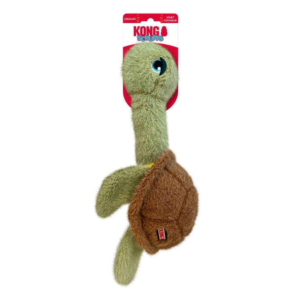KONG Scruffs Turtle Dog Toy, Medium/Large